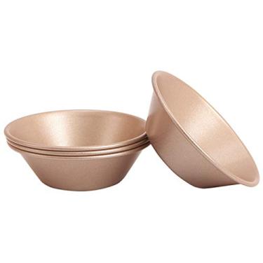 Imagem de Mini moldes de torta de ovo molde Puto mini formas de torta de 7,6 cm para forno e panificação instantânea, pequenos copos de cupcake de lata para muffin, pratos de torta de frango, quiches, sobremesas, conjunto de 4