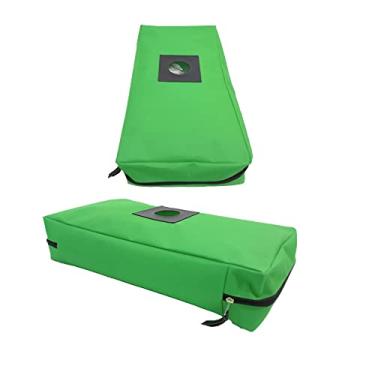 Imagem de Kit Porta Sacolas De Supermercados - 2 Unidades Puxa-sacos (Verde)