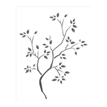 Imagem de Stencil de Acetato para Pintura OPA 20 x 25 cm - 1235 Árvore Seca