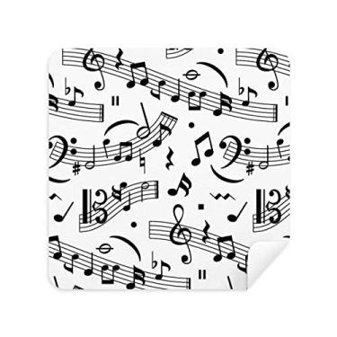 Imagem de DIYthinker Notas musicais e barras pano de limpeza limpador de tela tecido de camurça 2 peças