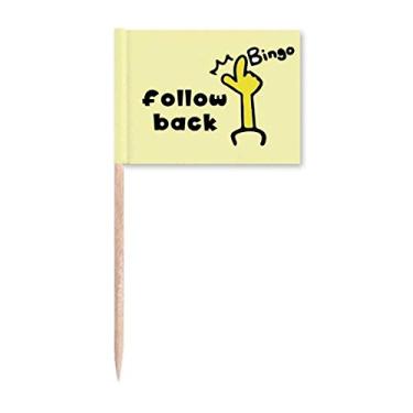 Imagem de Fan Interest Âncora de elogio Commend Bandeira de palito de dente Marcador Topper Decoração de festa