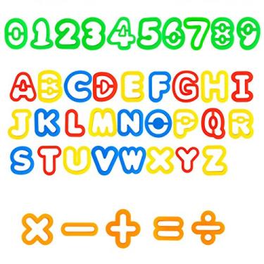 Imagem de Rimobul Kit de cortador de massa de alfabeto e números, 3,8 a 5 cm, conjunto de 41