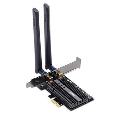 Imagem de Placa Wireless WiFi 6 AX 5ghz Bluetooth 5.0 Intel AX200 FV-AX3000 PCI-e X1 Preto