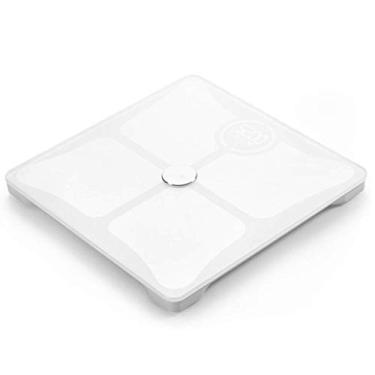 Imagem de balança de pesagem inteligente, gordura, saúde, preto, balança eletrônica digital para precisão