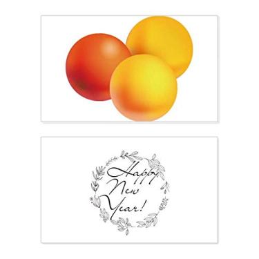 Imagem de Orange Pill Health Care Products Pattern New Year Festival Greeting Card Bless Message Gift