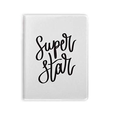 Imagem de Diário de capa macia super Star com citação Art Deco, para presente
