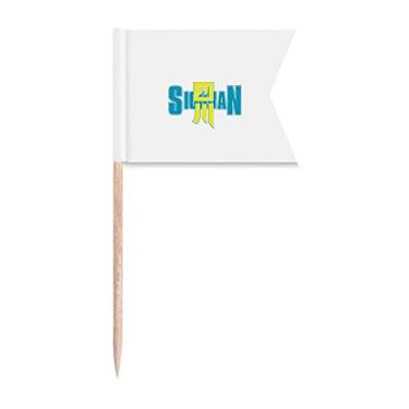 Imagem de Sinalizadores de palitos de modelagem da província da cidade de Sichuan para placa de queijo de bolo de festa