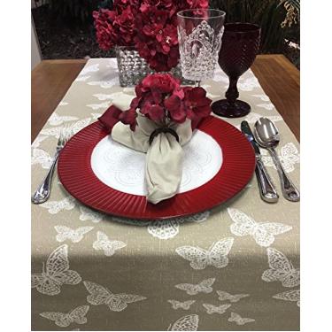 Imagem de Passadeira Borboleta Bege Simples 1,60 m