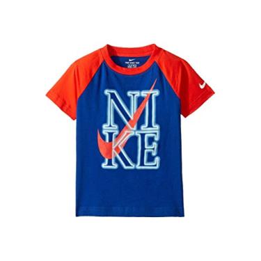Imagem de Camiseta infantil Nike Neon manga curta raglan (crianças pequenas) Indigo Force 6 crianças pequenas