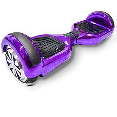 Imagem de 6'5 Polegadas Hoverboard Skate Electrico Scooter Infantil Bluetooth Led Bateria Luuk Young (Roxo Cromado)