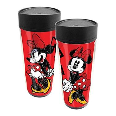 Imagem de Disney Caneca de viagem Minnie dançante, vermelha