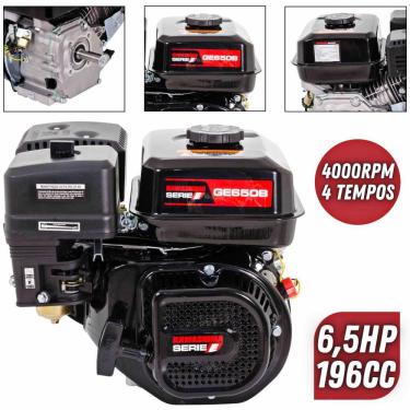 Imagem de Motor Estacionário Profissional Kawashima GE650B á Gasolina 4t 6.5HP Robusto e Econômico Ideal Para Microtratores e Motobombas