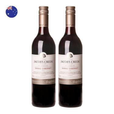 Imagem de Kit 2 Vinhos Jacob`s Creek Shiraz Cabernet Tinto Austrália 750ml