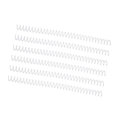 Imagem de Pente de Encadernação de Folhas, Diâmetro Interno de 13 Mm, Cor Bonita, Bobina de Encadernação Em Espiral para Corte Fácil, para Papel de Grande Capacidade (Transparente)