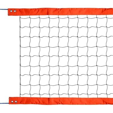 Imagem de Rede Beach Tennis Oficial 2 Faixas PVC Fio 2.0 PE Laranja Spitter