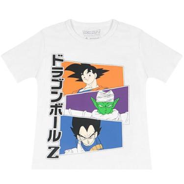Imagem de Camiseta Infantil Manga Curta Dragon Ball Branco- Bandup