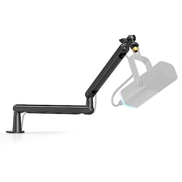 Imagem de FIFINE Microphone Boom Arm, Suporte braço de microfone de perfil baixo com braçadeira montagem de mesa, Adaptador de parafuso, Gerenciamento de cabos, para Podcast Streaming Gaming Studio-BM88