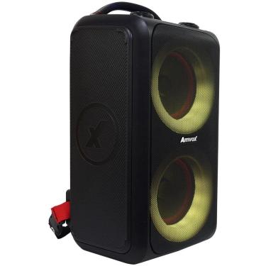 Imagem de Caixa Som Bluetooth Portátil Amplificada 600W Rms Bateria Potente Amvox Aca 600 Bagvox