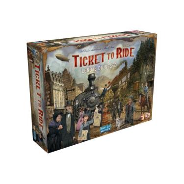 Imagem de Ticket to Ride Legacy Lendas do Oeste Jogo de Tabuleiro Galapagos TTR401
