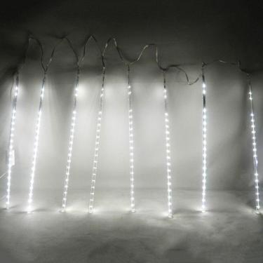 Imagem de Cascata Pisca Pisca Natal Snow Fall Chuva de Neve 8 Tubos Branco 320 Leds