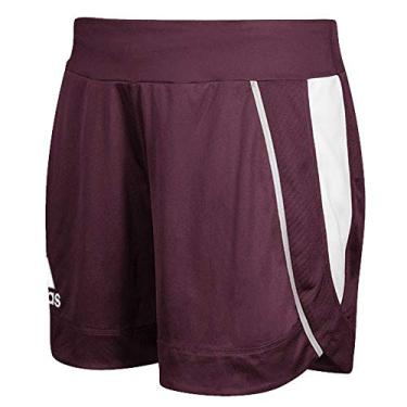 Imagem de Bermuda feminina Adidas Climacool Utilitário sem bolsos, Maroon-white, Large