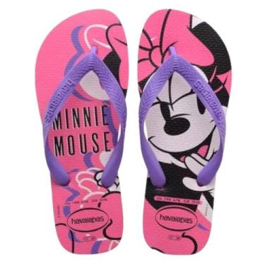 Imagem de Chinelo Havaianas Menina Infantil Disney Top Minnie Rosa Original