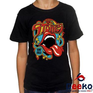 Imagem de Camiseta Infantil The Rolling Stones 100% Algodão Some Girls Rock Geek