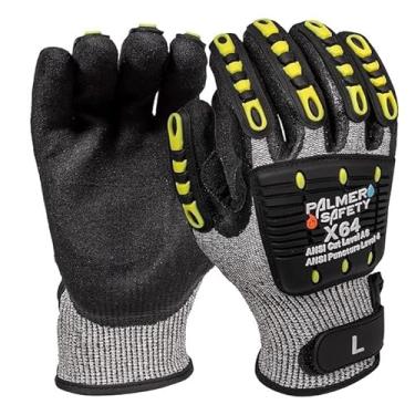 Imagem de Luva resistente a impactos e cortes Toledano Industries/Palmer Safety X64. Nível de corte ANSI 6, nível de perfuração 4. Proteção de mão superior para ambientes de trabalho perigosos, Large