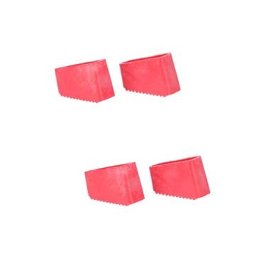Imagem de Veemoon 4 Pcs pés de escada móveis ao ar livre tampa da escada de extensão escadas para casa cadeiras ao ar livre almofadas de escada antiderrapantes capas protetoras de escada dobrar piso