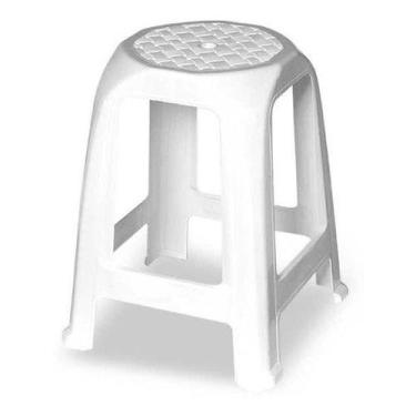 Imagem de Kit 6 Banco Plastico Banqueta Banquinho Cadeira Usual Utilid - Usual U