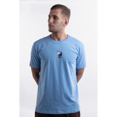 Imagem de Camiseta Overcome Yin Yang Vinil Azul Bebê-Unissex