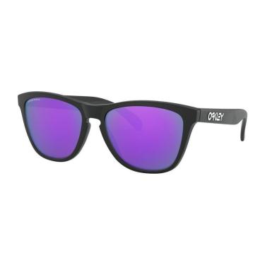 Imagem de Óculos de Sol Oakley Frogskins Matte Black W/ Prizm Violet-Masculino