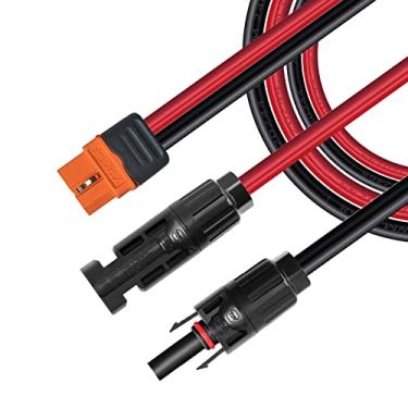 Imagem de ZkeeShop Cabo de carregamento solar conector solar para adaptador XT60i conectando painel solar XT60i-F cabo de extensão 12AWG compatível com gerador solar EcoFlow estação de energia 5 m (16,4 pés)