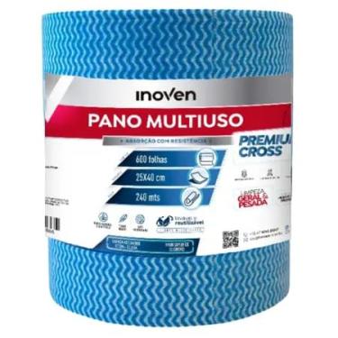Imagem de Pano Toalha Multiuso Limpeza Geral 25x240m, Tipo Perfex, Inoven Premium Cross