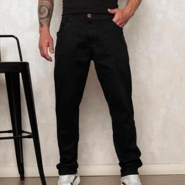 Imagem de Calça Jeans Reta Masculina Preta Premium-Masculino