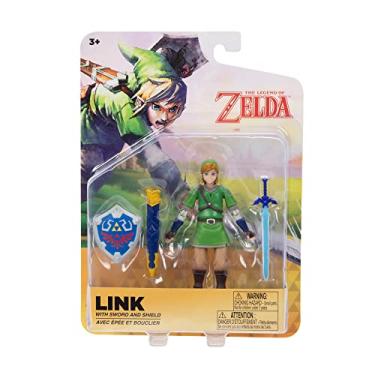 Imagem de Nintendo Legend of Zelda: Skyward Sword 4 Inch Action Link Figure with Sword and Shield