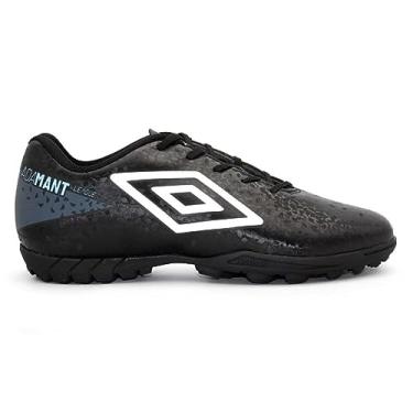 Imagem de Chuteira Society Umbro Adamant League Preto/branco/azul Claro U01fb00094-123-40