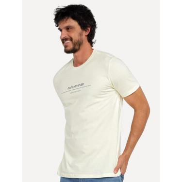 Imagem de Camiseta Calvin Klein Jeans Masculina Daily Reminder Amarelo Claro-Masculino