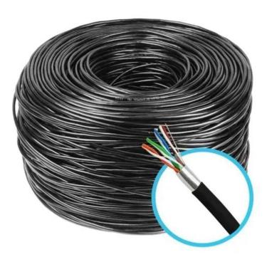 Imagem de Cabo Rede Cat5E Internet Externo C/100M Blindado Menor Preço