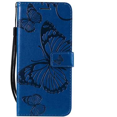 Imagem de Capa de telefone com alça de couro da moda Capa de carteira para Samsung Galaxy J5 J7 2016 J510 J710 J2 Core J4 Prime J6 Plus J8 Pro 2018 Flip PU, G6, azul, para Samsung J4 2018