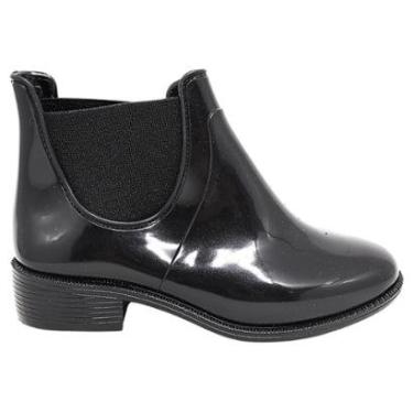 Imagem de Bota Galocha Infantil Menina Pink Preto Macia Leve Confortavel Moderna Versatil Estilosa Versatil-Feminino