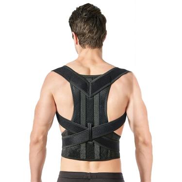 Imagem de Corretor de postura XS-5XL plus size masculino feminino cinta traseira para suporte superior e inferior das costas alisador cintos de cintura fornece alívio da dor no pescoço, costas e ombro