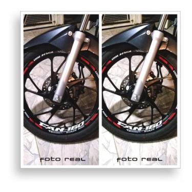Imagem de Adesivo Refletivo Friso Roda Honda CG160 Fan Aro 17 + Ploter - Resitan