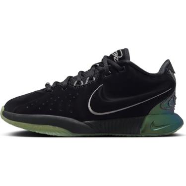 Imagem de NIKE Lebron Xxi (GS), três quartos de alto unissexo crianças, Black Mtlc Pewter Iron Gr...