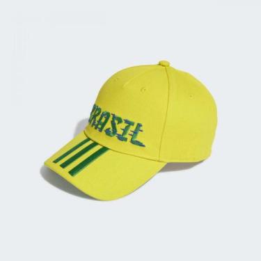 Imagem de Boné Adidas Copa do Mundo Brasil - Adulto, Amarelo, Verde, U
