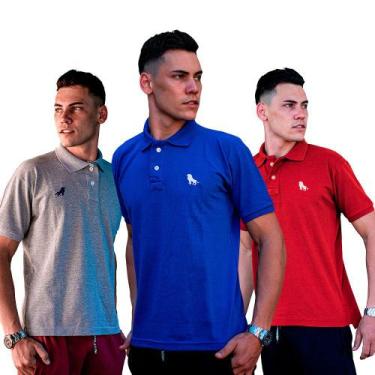 Imagem de 3 Camisas Polo As Melhores Camisetas É Aqui Na Estilo Rei, Vermelho, C