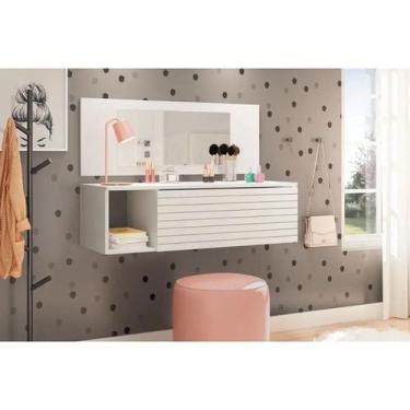 Imagem de Penteadeira Joy Branca Peternella - Móveis Leartam