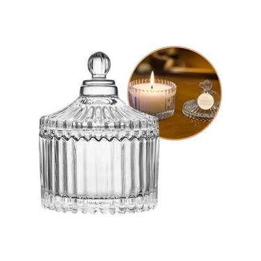 Imagem de Kit 20 Bomboniere Potiche Vidro Carrosel 9X7cm - Embaleve Comércio