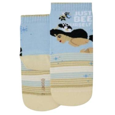 Imagem de Meia Lupo Disney Princesas Cano Médio Meninas Punho Soft Algodão, 2300