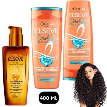 Imagem de Kit Elseve Óleo Extraordinário Cachos Longos Dos Sonhos Lore - L'Oreal